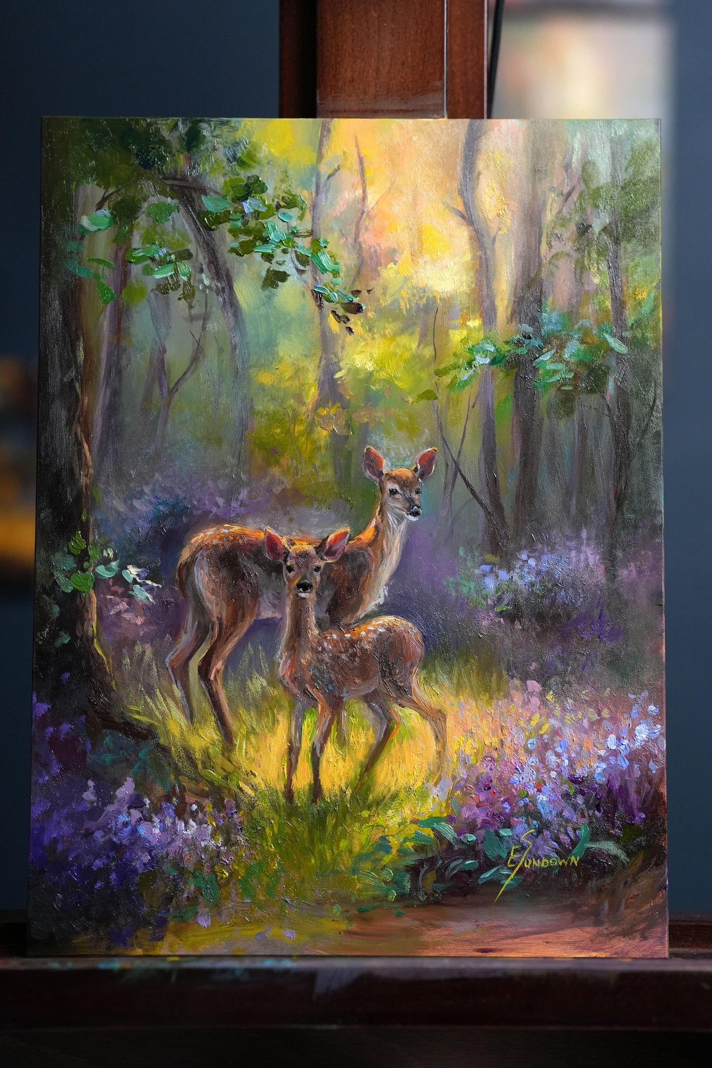 Deer Original Oil Painting