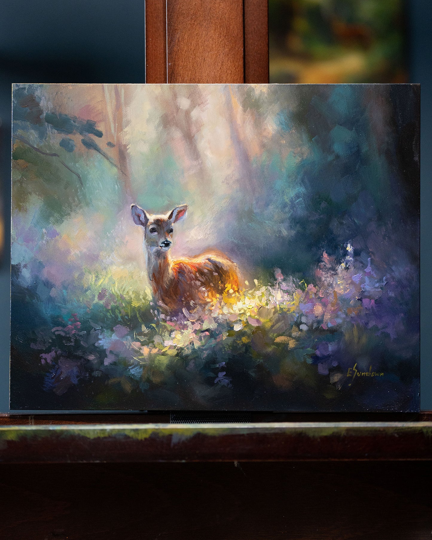 Deer Original Oil Painting