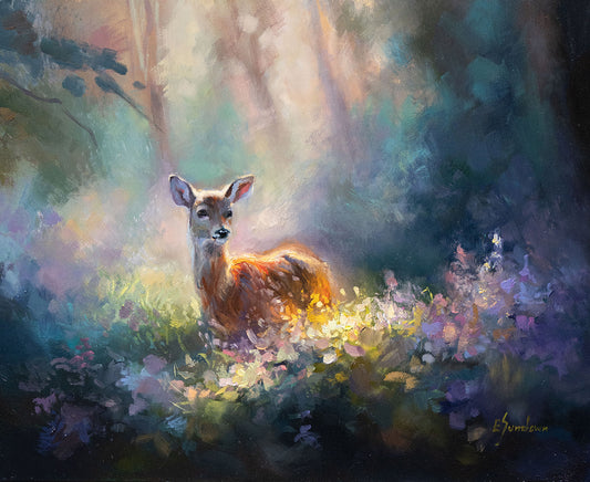 Deer Original Oil Painting