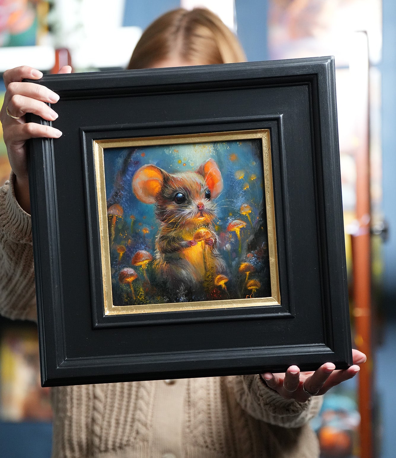 Mouse Original Oil Painting