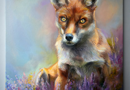 Amber Fox Original Oil painting