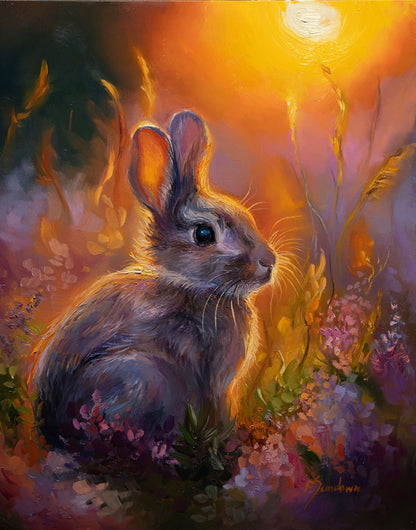 Bunny Original Oil Painting